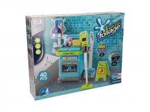 Takarítókocsi játékszett  40 db.