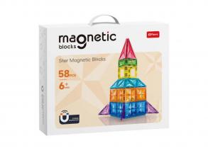 Mágneses építőkészlet  58 darabos