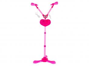 Duo mikrofonállvány világítással és hanggal, Bluetooth-szal