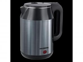 Hausberg HB-3623BL 2,2L-es kék dupla falú acél vízforraló 1800W