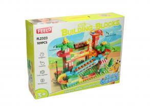 Dzsungel zenei golyópálya szett  109 db