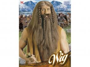 Barbár harcos paróka, szakáll+bajusz