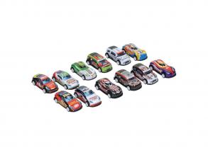 Super Metal lendkerekes kisautó szett, 12 darabos csomag