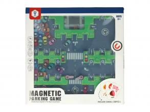 Mágneses parkolós játék  49 db-os, 23 x 23