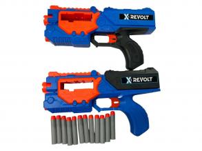 Shooter X Revolt fegyver  12 puha darts nyíllal