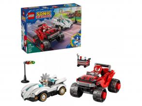 LEGO Sonic the Hedgehog: Silver autója Knuckles monster truckja ellen (77118)