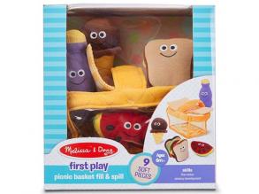 Plüss piknik kosár 9db-os szett - Melissa & Doug