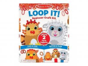 Melissa & Doug Kreatív játék kezdőknek, Hurkold! - farmállatka bábok