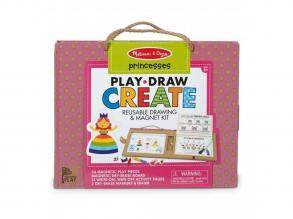 Melissa & Doug Kreatív játék, Letörölhető rajzoló és mágneses játékkészlet - hercegnő