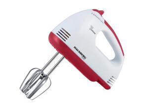 Hausberg HB-4112RS 250W-os vörös-fehér 7 sebességes elektromos kézimixer réz motorral