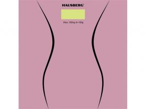 Hausberg HB-6003RZ üveg fürdőszobai mérleg rózsaszín