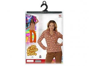 70 es évek blúz rombusz mintás női jelmez