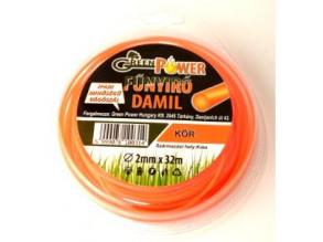 Műanyag vágószál 1,65mmx48m kör, profi, műanyag blisteren