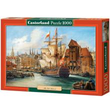 A régi Gdansk, Lengyelország 1000db-os puzzle - Castorland