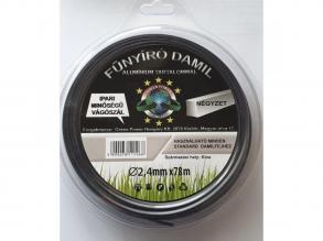 MŰANYAG VÁGÓSZÁL ALU 1LB NÉGYSZÖG 2,4MM 78 MÉTER