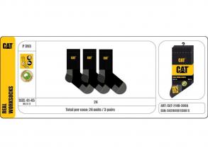 Caterpillar munkazokni 3 pár férfi fekete színű zokni