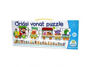 Óriási vonat puzzle betűkkel és számokkal - D-Toys