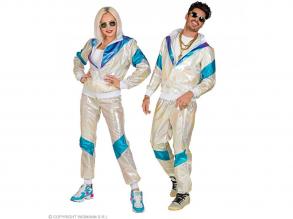 80-as évek hologramos tréning szett unisex felnőtt jelmez