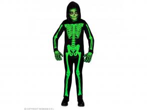 Zöld csontváz fiú jelmez