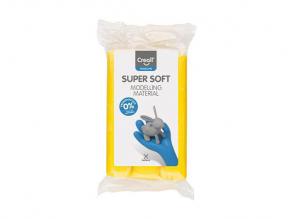Creall szuperpuha modellezőgyurma, tartósítószermentes, sárga - 500g.