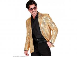 Party zakó csillogó arany színű férfi jelmez