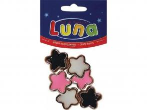 Luna: Műanyag csillag 6db-os szett 20mm