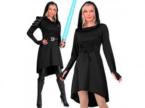 Középkori / gótikus lila fűzős ruha női jelmez