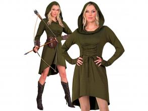 Középkori / gótikus zöld fűzős ruha női jelmez
