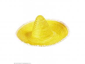 Sombrero kalap, sárga, 50 cm