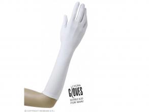 Fehér kesztyű 37 cm-es Lycra