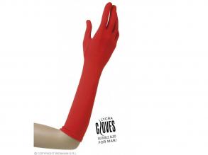 Piros kesztyű 37 cm-es Lycra