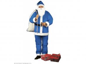 Mikulás ruha kék férfi jelmez felnőtt általános méretben