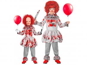Vintage horror bohóc jelmez unisex gyermek jelmez