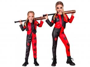 Gonosz Harlekin lány jelmez