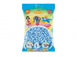 Hama vasalható gyöngy csomag - 3000 darab, pasztell kék