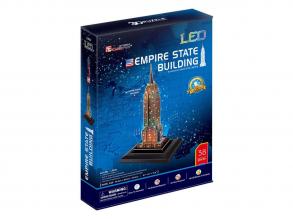 3D-puzzle Empire State Building LED-es világítással