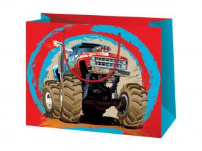 Cardex: Monster Truck autós közepes méretű ajándéktáska 17,8x10x23cm