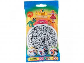 Hama Gyöngy készlet, 1000 db-os, zacskóban. 5 éves kortól. Világos szürke