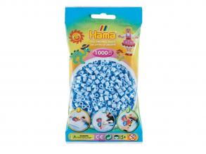Hama vasalható gyöngy csomag - 1000 darab, pasztell kék