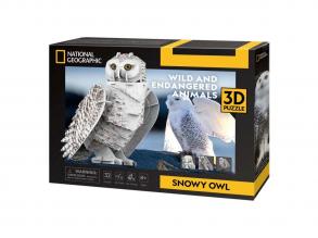 Cubic Fun 3D-puzzle National Geographic hóbagoly