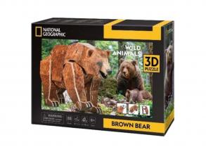National Geographic 3D-puzzle: barna medve
