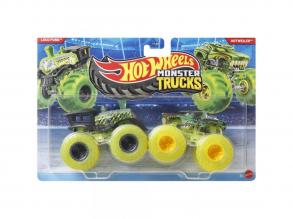 Hot Wheels Monster Trucks: Loco Punk vs Hotweiler kisautó 2db-os csomag 1/64 - Mattel