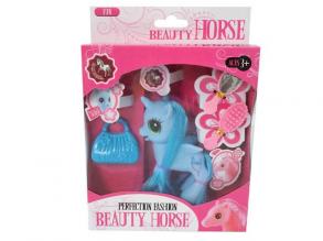 Beauty Horse: Póni szépség szett táskával és kiegészítőkkel többféle 1db