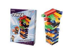Mini Jenga torony ügyességi társasjáték