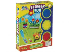 Virágok gyurmaszett 3 színnel