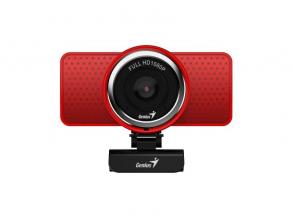 Genius Ecam 8000 1080p piros webkamera