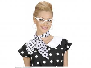 Fete, fehér szatén kendő