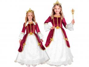 Hercegnő bordó színű lány jelmez