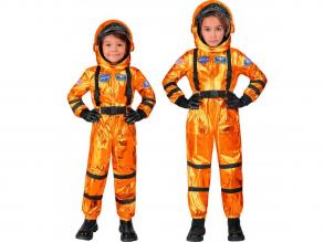 Asztronauta narancs színű unisex gyermek jelmez