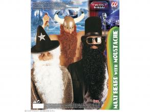Extra hosszú , göndör szakáll, fehér